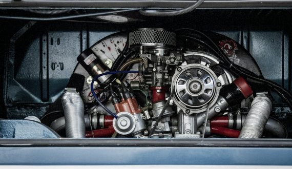 black and red engine ba y